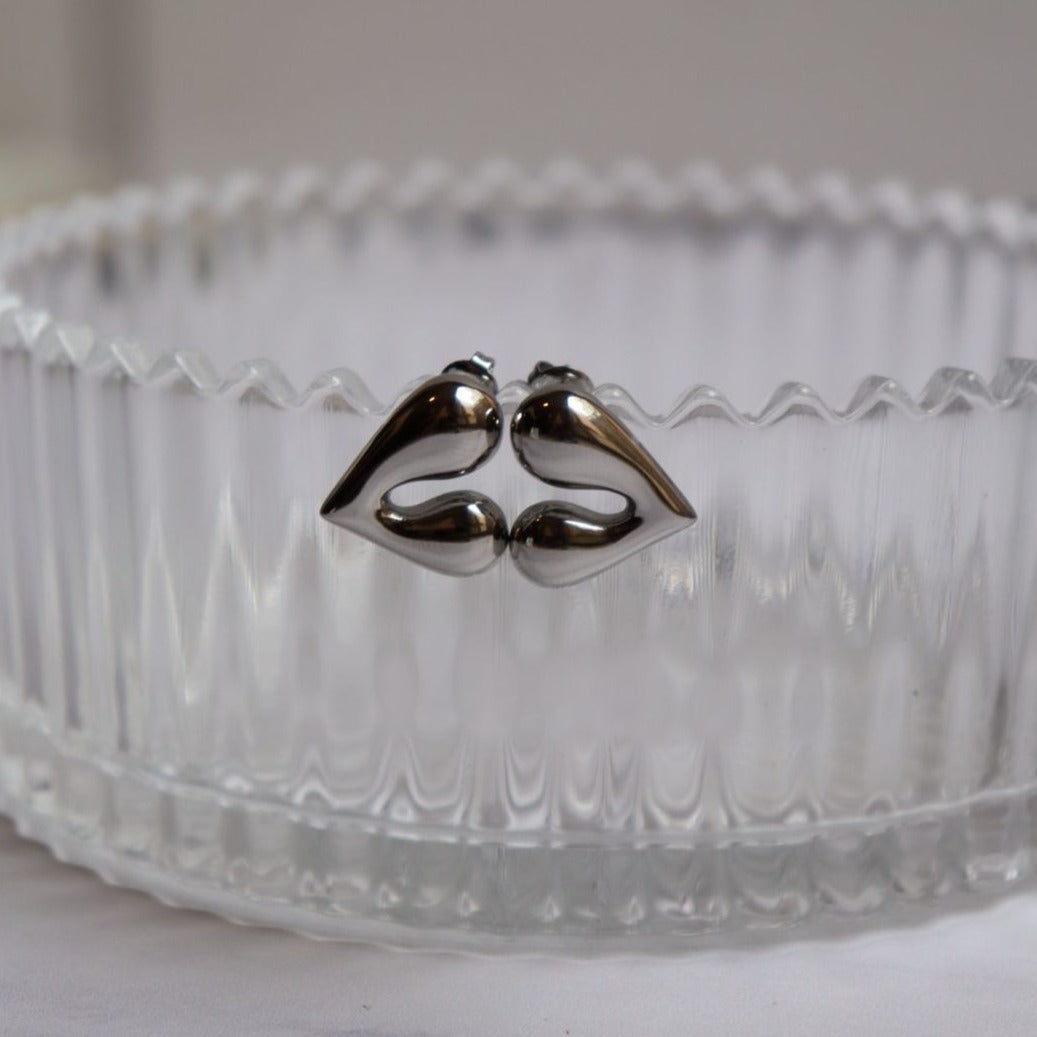 Aretes "Silver Heart Balloon"