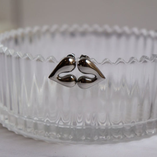 Aretes "Silver Heart Balloon"